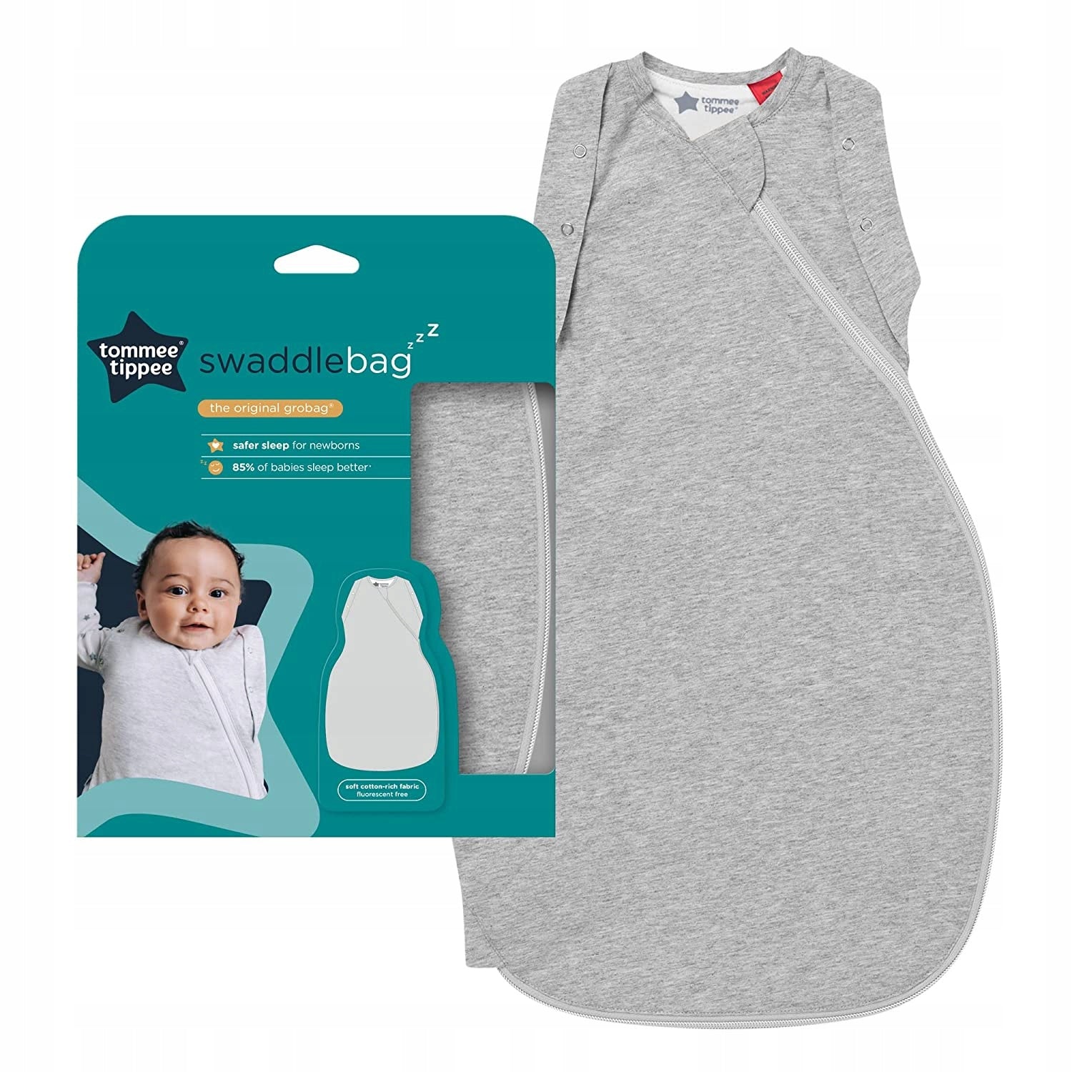 TOMMEE TIPPEE spací vak 2,5TOG 3–6 mesiacov SWADDLEBAG