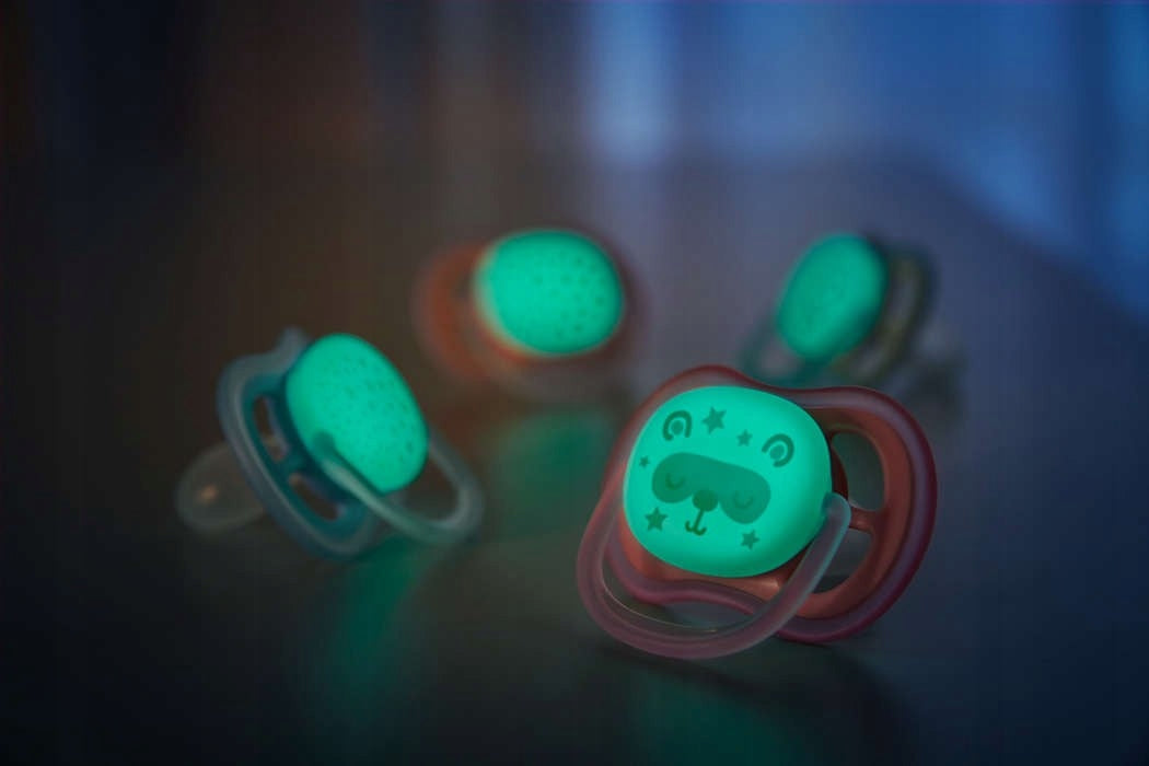 PHILIPS AVENT Ultra Air Night smoczki x 2 0-6msc ŚWIECĄ W CIEMNOŚCI