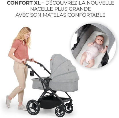 KINDERKRAFT B-TOUR 3 σε 1 πολυλειτουργικό καρότσι έως 22kg + κάθισμα MINK PRO