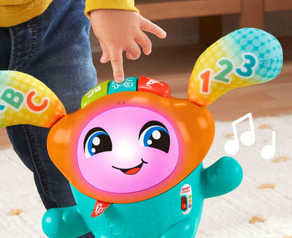 FISHER-PRICE interaktywny DJ HUPFI śpiew taniec 75 aktywności J. NIEMIECKI, kolorowa zabawka muzyczna dla dzieci