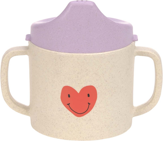 LASSIG Sippy Cup Happy Rascals Heart kubek z ustnikiem 150 ml 6 m+