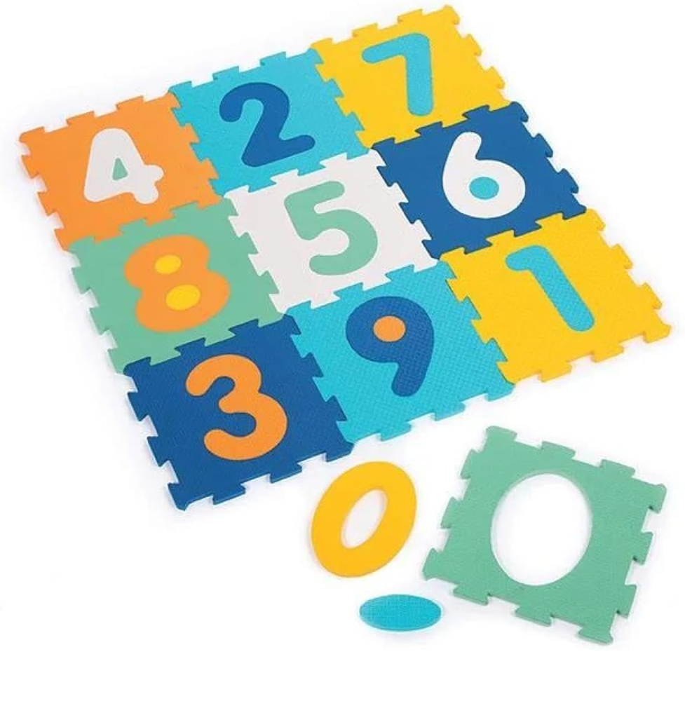 LUDI skladacia puzzle podložka 2v1 s číslicami 90x90