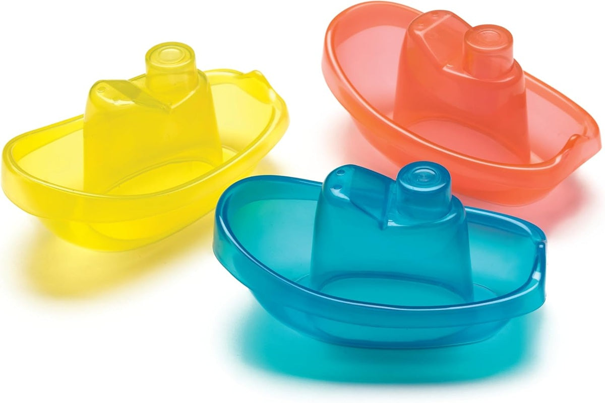 PLAYGRO Bright Baby Boats παιχνίδια μπάνιου 3 καραβάκια 11 cm