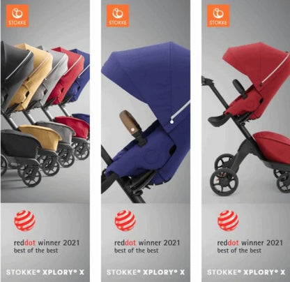 STOKKE Xplory X καρότσι περιπάτου PREMIUM UPF50+ έως 22kg αξεσουάρ