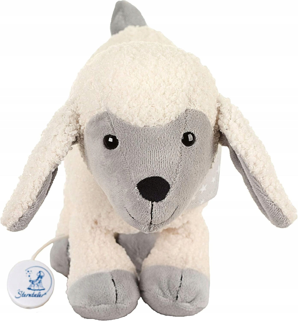 STERNTALER Owca Stanley przytulanka z pozytywką L 24 cm "N, beżowo-szara owieczka dla niemowląt 0+