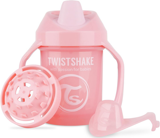 TWISTSHAKE Mini Cup netekoucí hrnek s náustkem a mixérem 230 ml 4 m+