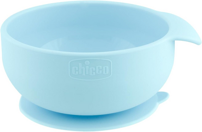 CHICCO Easy Start Σετ σιλικόνης μπολ κουτάλι σαλιάρα