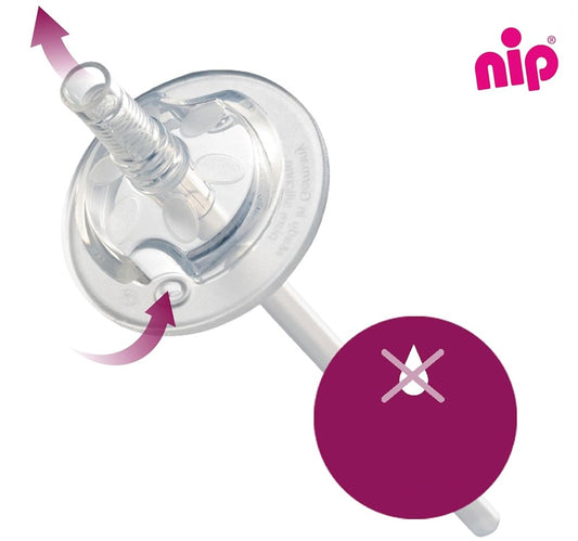 NIP Straw Cup drinkbeker met rietje 330 ml 12 m+ GIRAFFEN