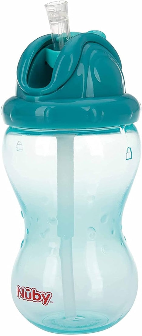 NUBY Flip-it Cup gobelet anti-fuite avec paille 12 m+ 360 ml