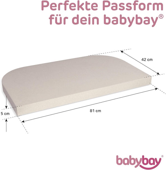 BABYBAY cearșaf cu elastic pentru Original 81x42 cm x2