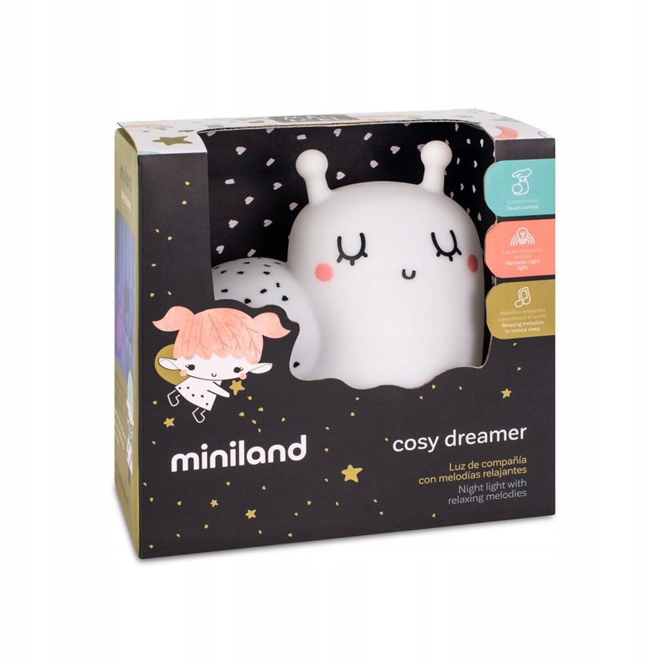 MINILAND Cosy Dreamer νυχτερινό φωτάκι σιλικόνης ΣΑΛΙΓΚΑΡΙ 12,3 x 12,3 εκ.