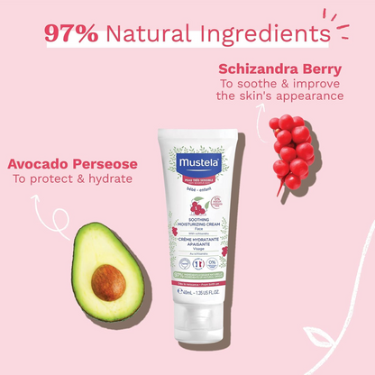 MUSTELA ενυδατική κρέμα προσώπου για πολύ ευαίσθητο δέρμα 40ml