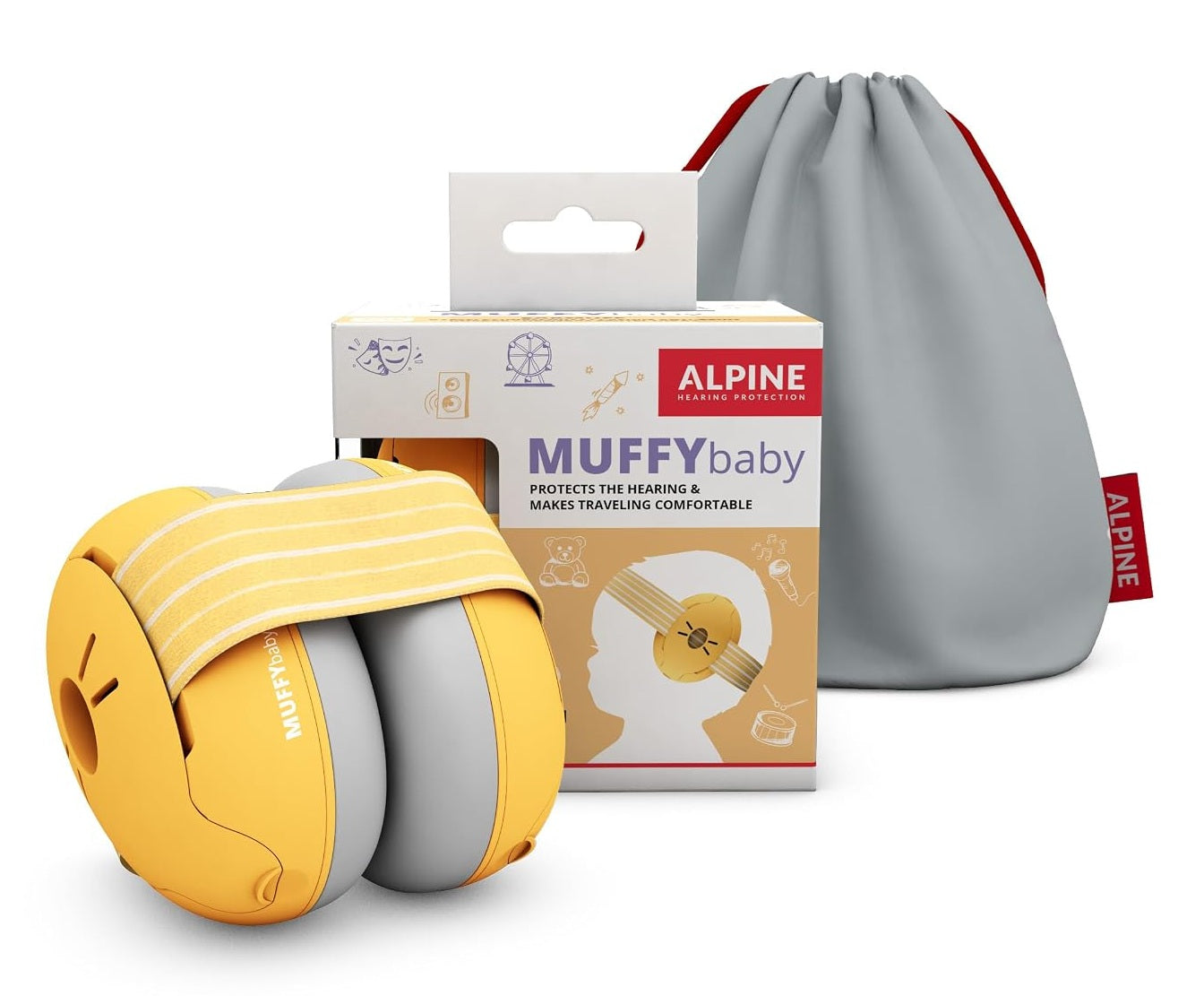 ALPINE Muffy Baby słuchawki ochronne dla dzieci 0-36 m 23db