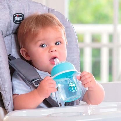 CHICCO Ποτηράκι Μεταβατικό με στόμιο και λαβές 200 ml 4 μηνών+