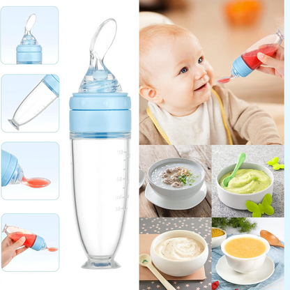LEADSTAR Gryzak podajnik na owoce 2 sztuki 6 ustników + łyżeczka 90 ml