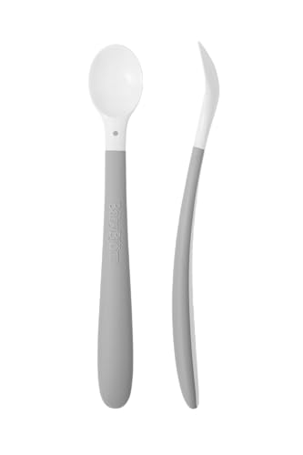 BabyBjörn 073004 gray feeding spoons with a long handle