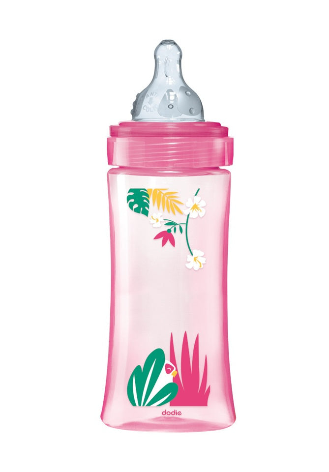 DODIE μπιμπερό 330 ml θηλή 3 γρήγορη ροή 6 μηνών+