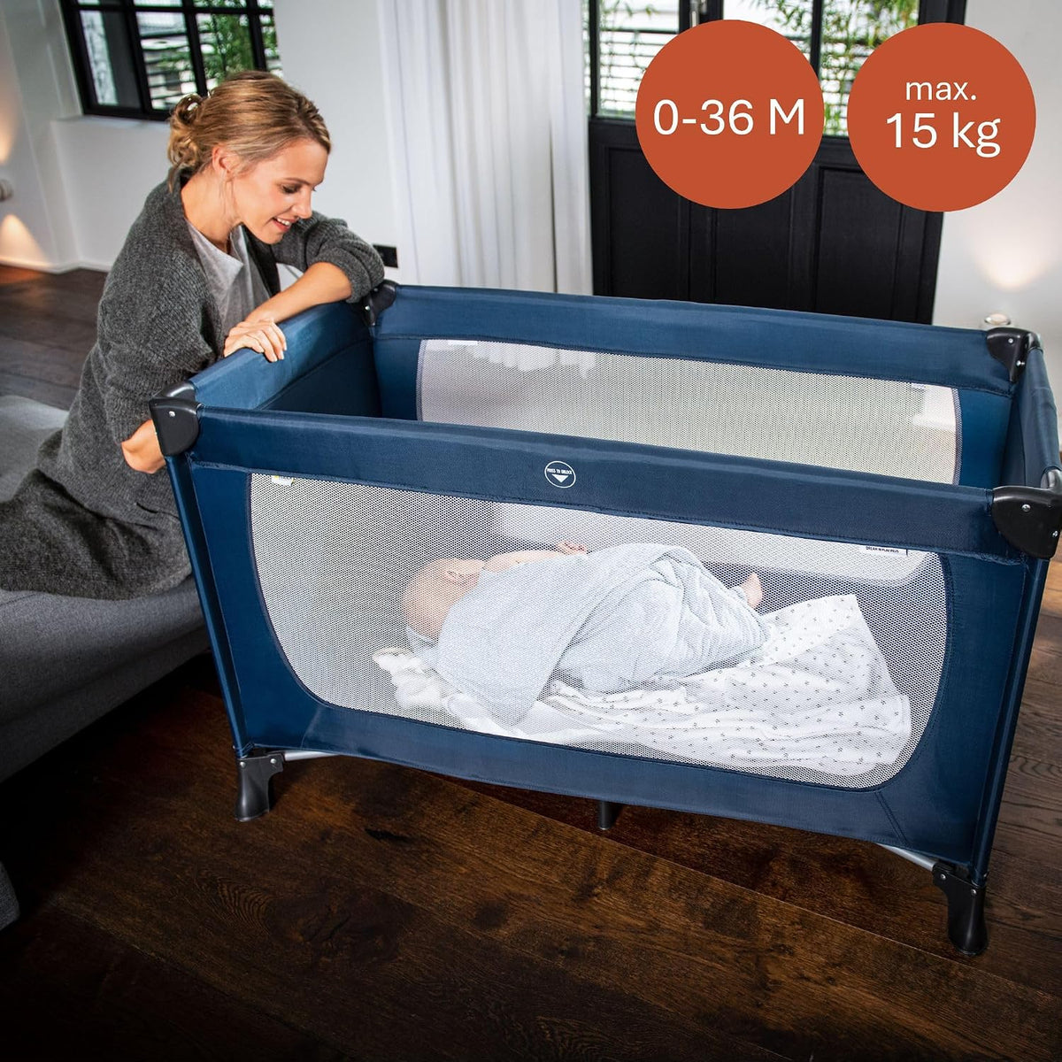 Hauck Dream N Play Plus ταξιδιωτικό κρεβατάκι 120x60 έως 15kg