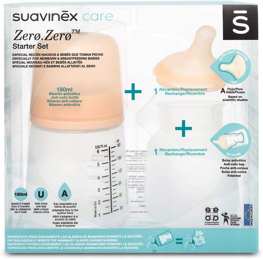SUAVINEX Starterset ZERO ZERO 180ml
