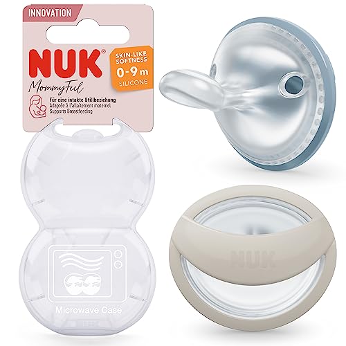 NUK MommyFeel πιπίλες 0-9 μην. 2 τεμ.