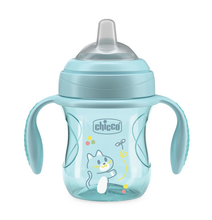 CHICCO Transition Cup чашка против разливане с накрайник и дръжки 200 ml 4 m+