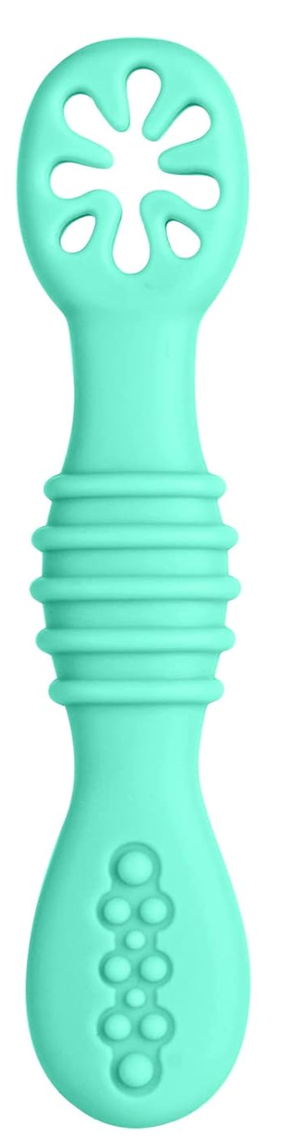 VICLOON Sticky Spoon κουτάλι σιλικόνης 2,5 x 10 εκ. 4 μηνών+ πράσινο