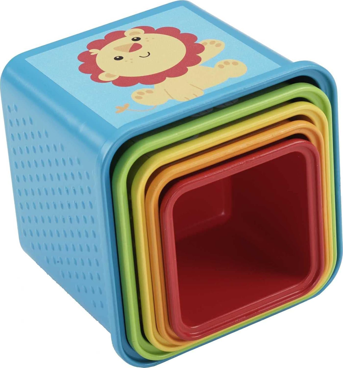 FISHER-PRICE Stack & Explore Blocks cuburi de dimensiuni diferite, 5 bucăți