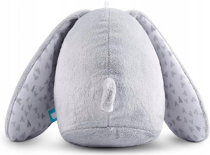 MyHummy szumiś przytulanka KRÓLIK 17 cm, szary króliczek z białym szumem dla dzieci 0+