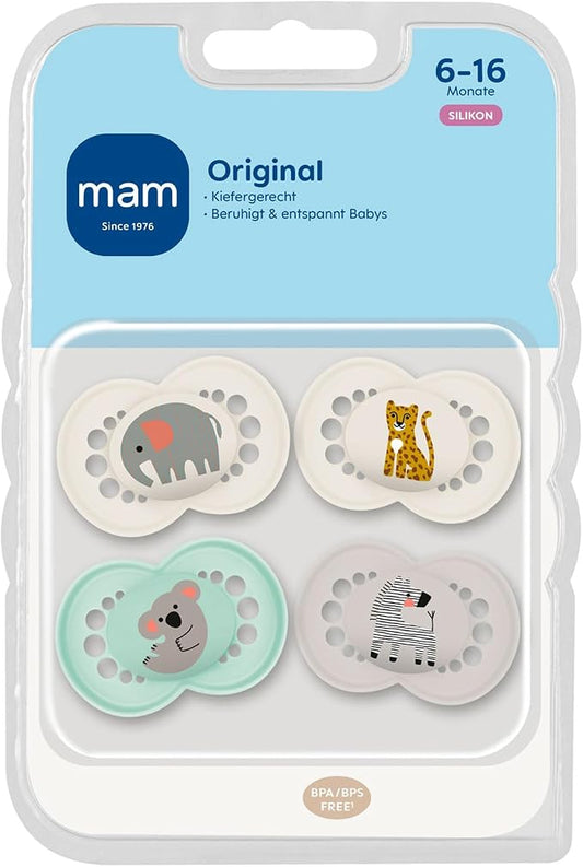 MAM Original σιλικονούχα πιπίλα 6-16 μηνών x4 – φωτογραφία προϊόντος 2