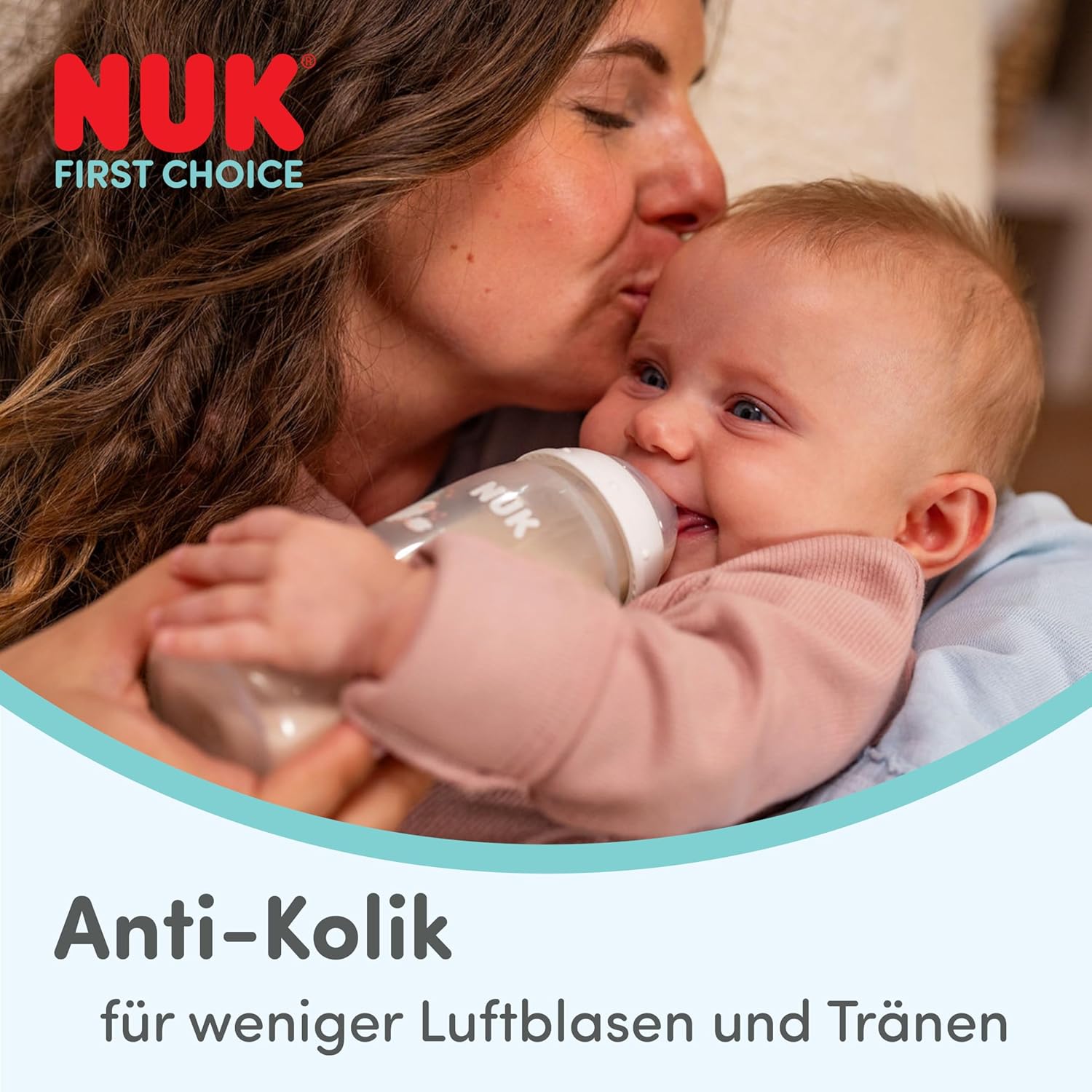 Tetine NUK First Choice pentru biberon, de la 6 luni, Flow Control, 2 buc.