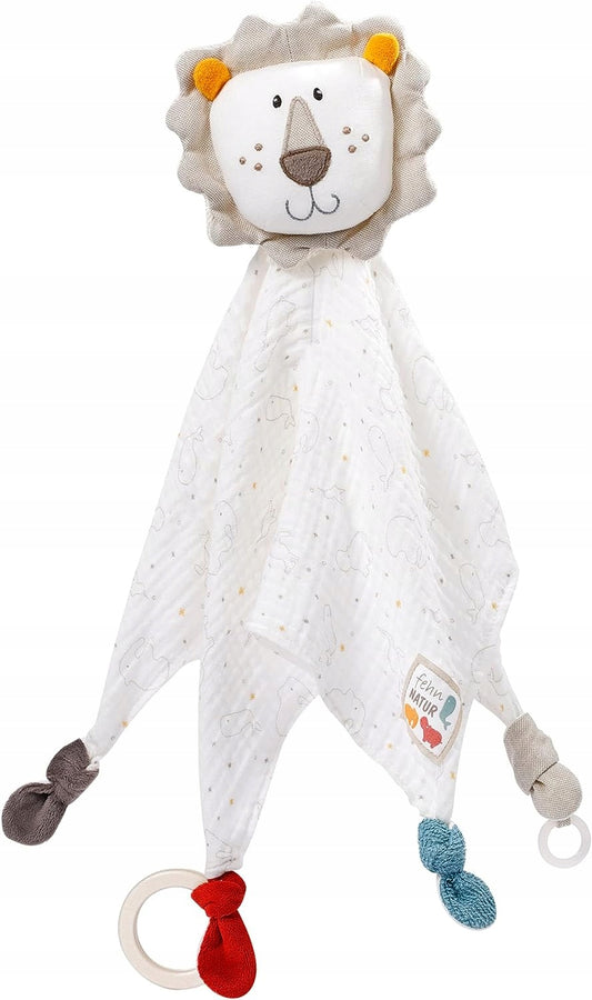FEHN NATURE βαμβακερή αγκαλιά κουβερτάκι comforter 28 x 38 cm ΛΙΟΝΤΑΡΙ
