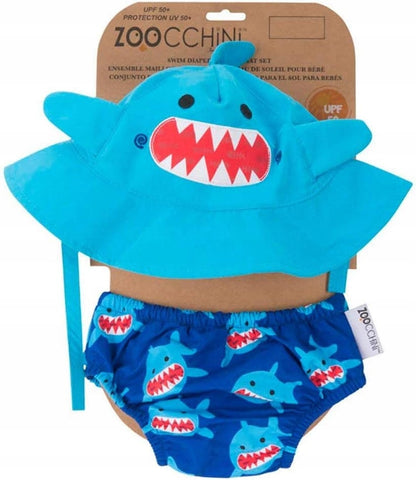 ZOOCCHINI πάνα κολύμβησης + καπέλο 3-6 μηνών