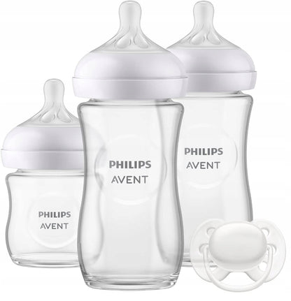 PHILIPS AVENT Natural Response σετ 3 ΜΠΟΥΚΑΛΙΑ ΓΥΑΛΙΝΑ + θηλή