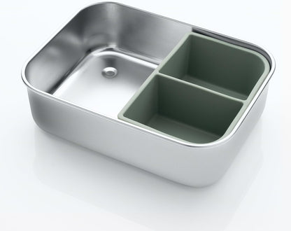 REER ανοξείδωτο δοχείο φαγητού με θήκη 700 ml 12x16 cm
