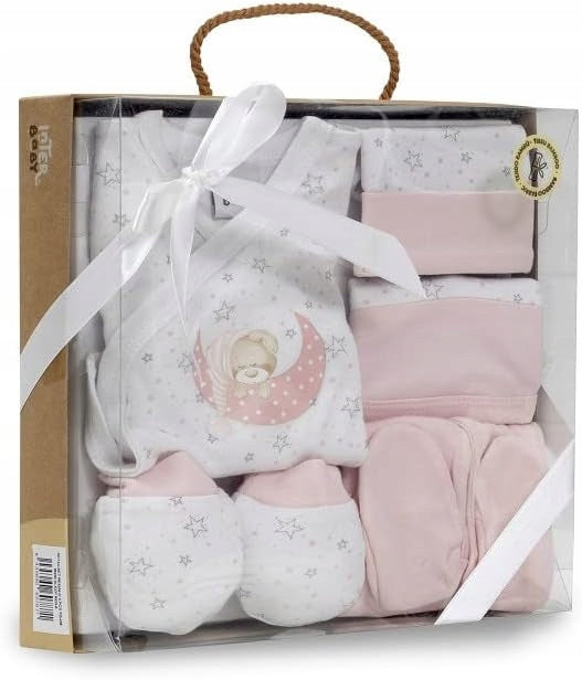 INTERBABY set regalo in bambù pigiama cappello calzini bavaglino