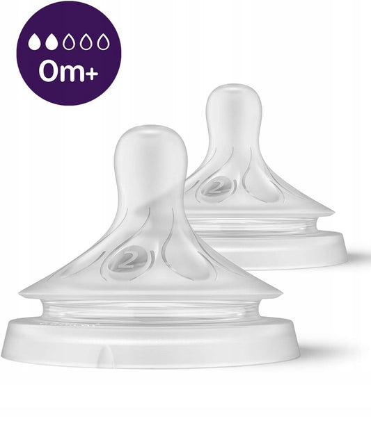PHILIPS AVENT Natural RESPONSE θηλές για μπιμπερό 0 μηνών+ x2 – φωτογραφία προϊόντος 2