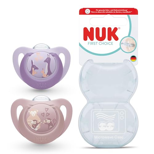 NUK First Choice σιλικονούχες πιπίλες 2 τεμάχια, 6–18 μηνών