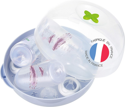 Sterilizator cu microunde TIGEX Express pentru 5 biberoane și accesorii, 4 minute