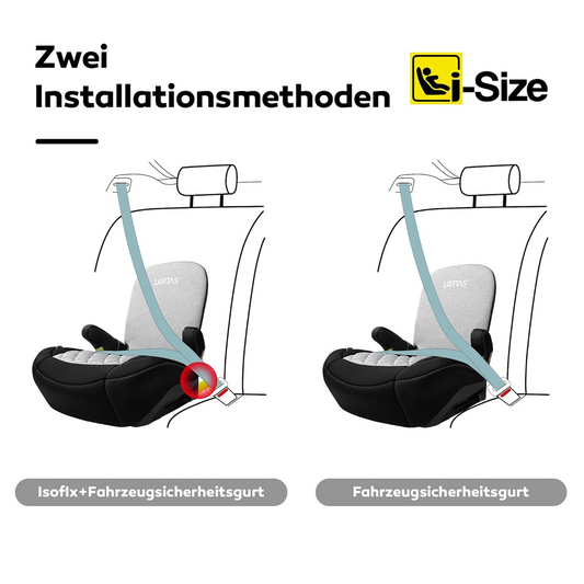 LETTAS I-SIZE rehausseur de siège auto groupe III avec ISOFIX