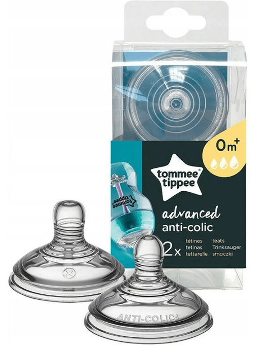 TOMMEE TIPPEE advanced anti-colic smoczki 0m+ x2