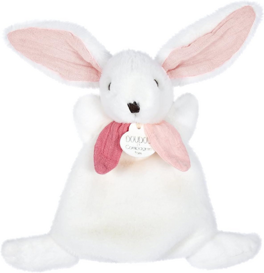 DOUDOU et COMPAGNIE Schnuffeltuch 17 cm HASE