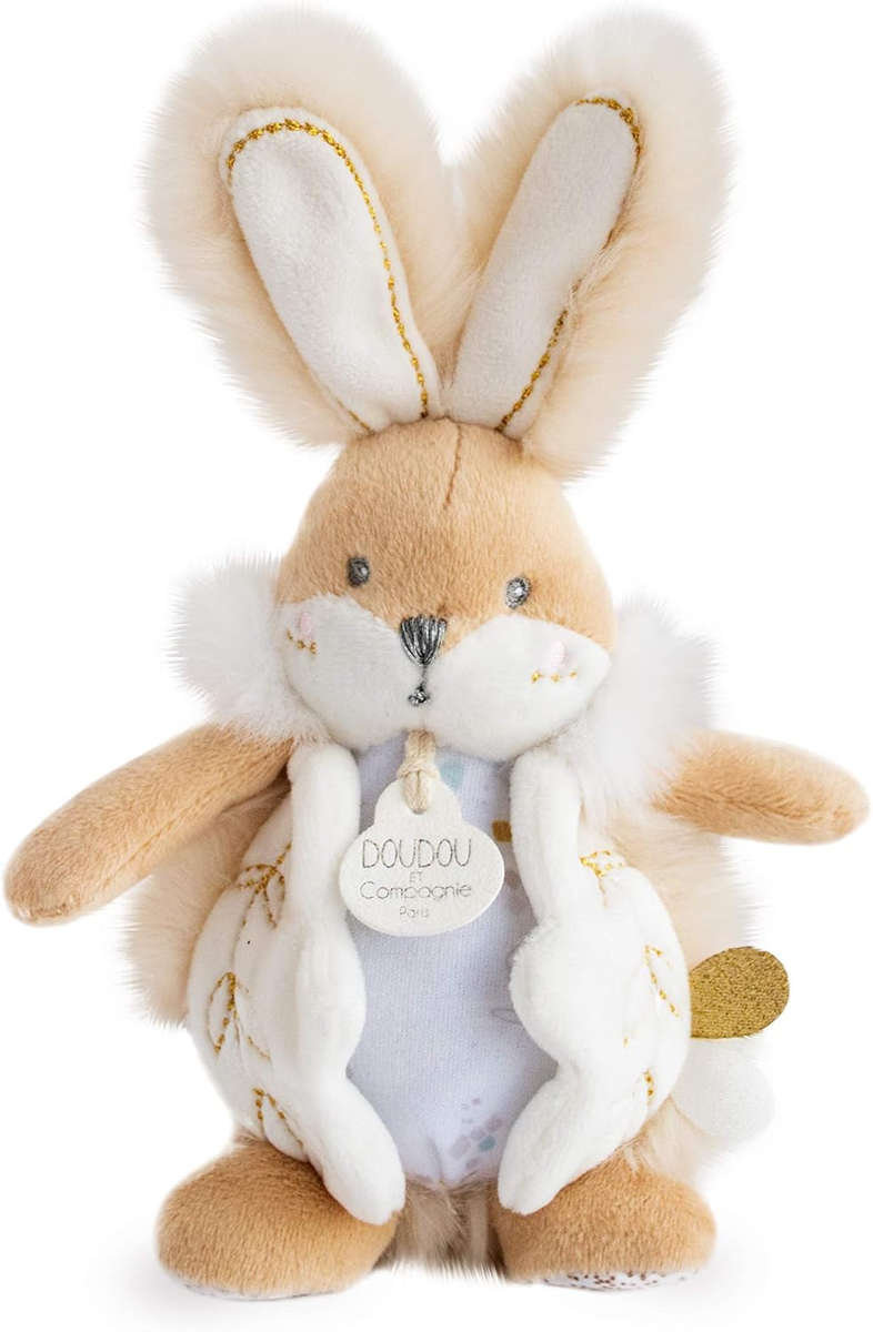 DOUDOU et Compagnie ΚΟΥΝΕΛΑΚΙ λούτρινο 20 cm + λούτρινη θήκη για βιβλίο