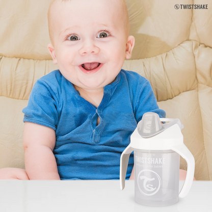 TWISTSHAKE Mini Cup εκπαιδευτικό ποτήρι με στόμιο και αναδευτήρα 230 ml 4 m+