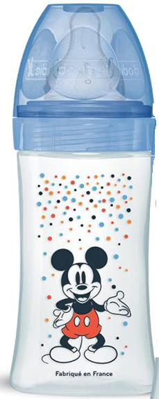 DODIE μπιμπερό 270 ml 0-6 μ θηλή 2 μέτρια ροή MICKEY