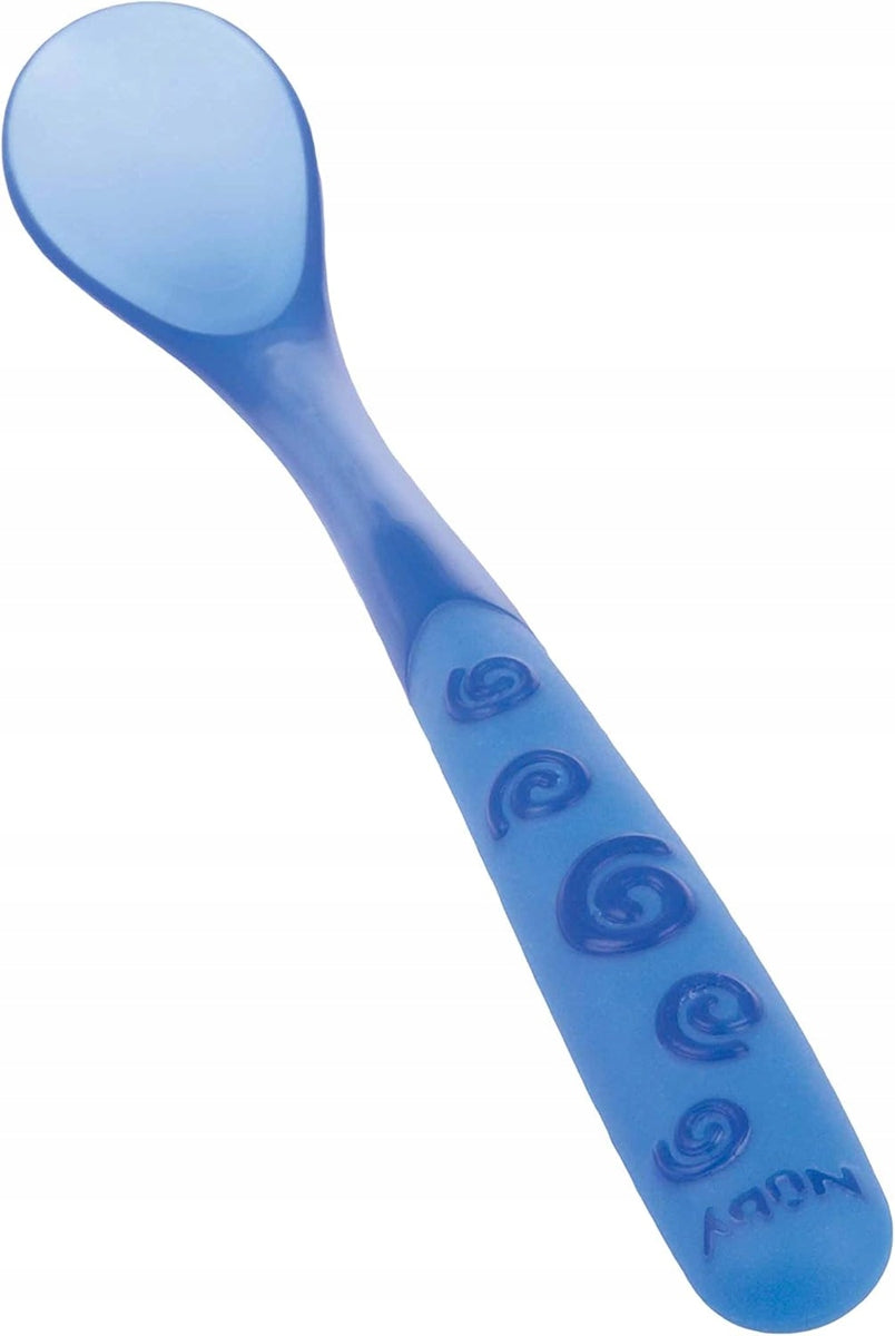 NUBY Κουτάλια με μαλακή άκρη και μακριά λαβή 6m+ 3 τεμάχια