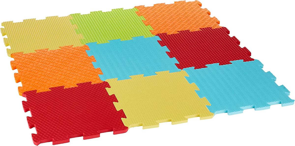 LUDI tapete dobrável puzzle SENSORIAL 90x90