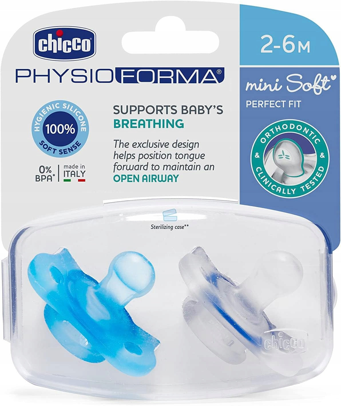 CHICCO PhysioForma πιπίλα x2 2-6μ MINI SOFT