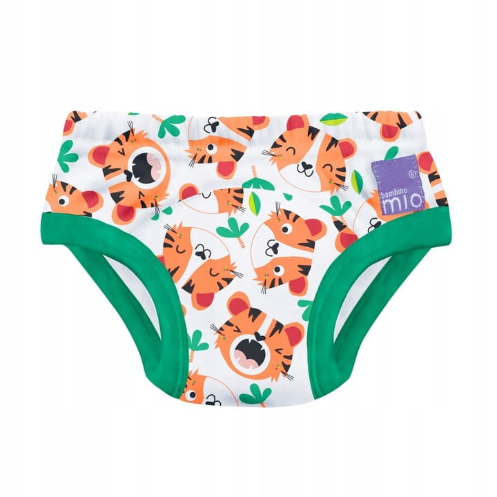 BAMBINO MIO majtki treningowe 2-3 lata, kolorowe majtki treningowe dla dziecka z motywem tygrysków