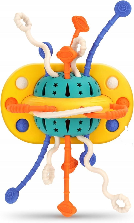 BAMBEBE Giocattolo sensoriale Montessori in silicone con ventosa