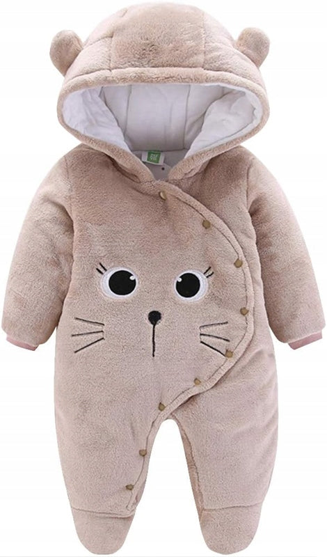 JIAMY tuta invernale con cappuccio 3-6 mesi GATTO
